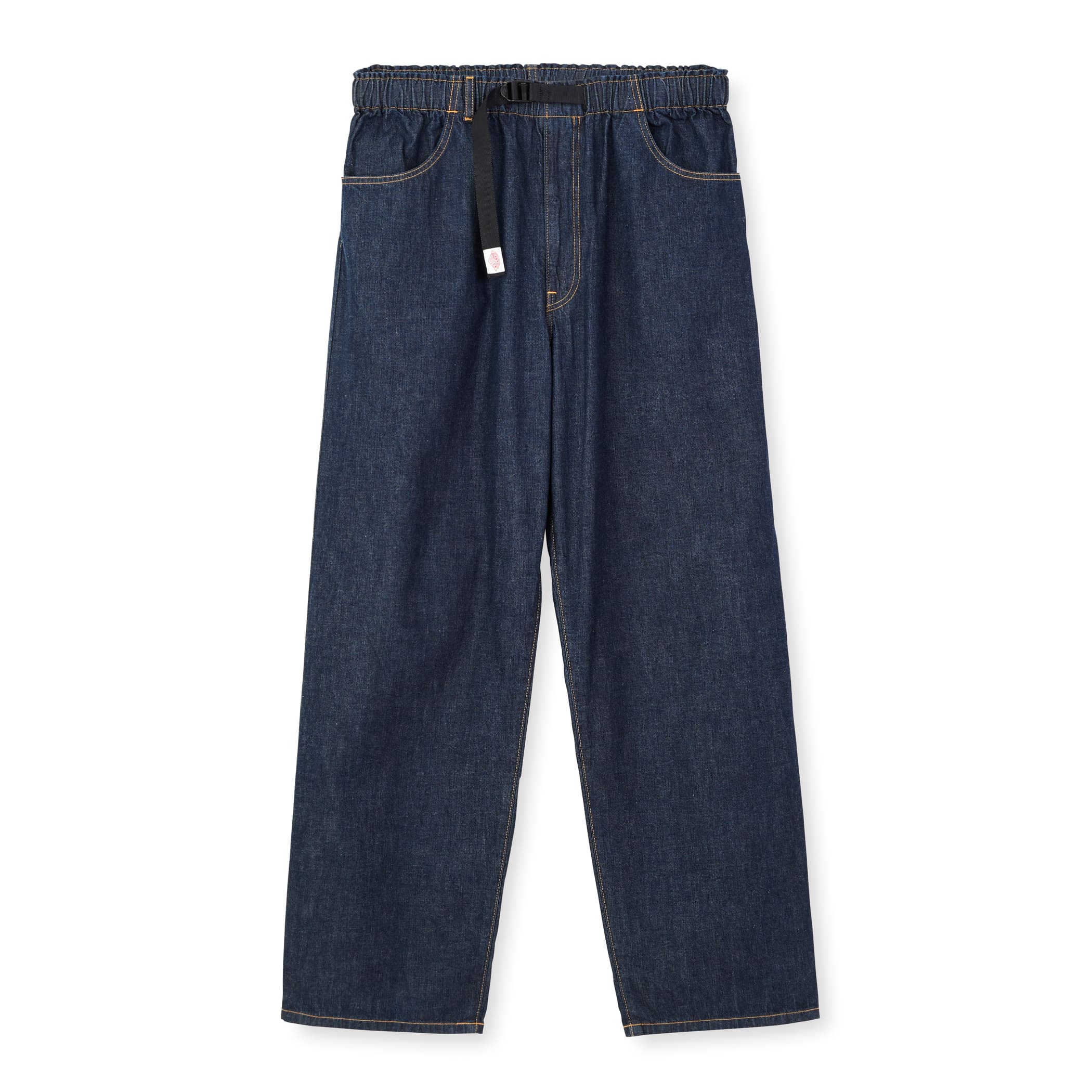 Men's Color Denim Belted Easy Pants