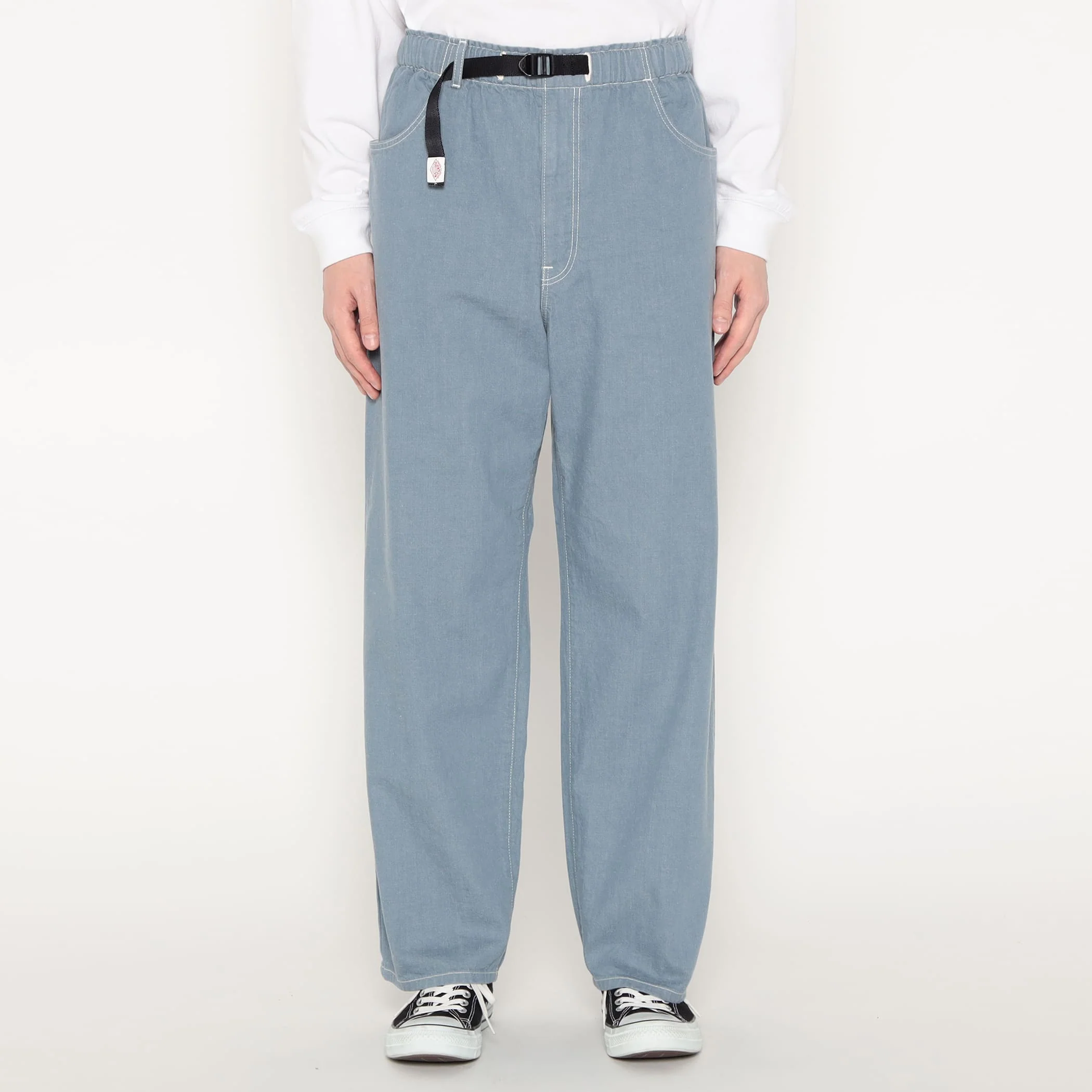 Men's Color Denim Belted Easy Pants - Image 19