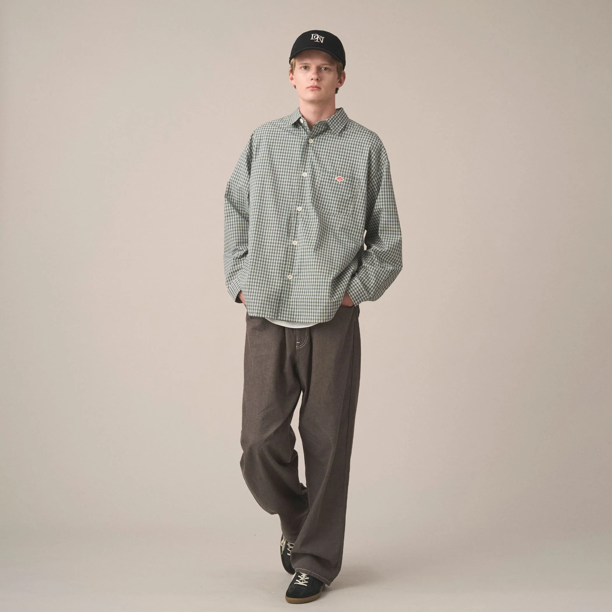 Men's Color Denim Belted Easy Pants - Image 3