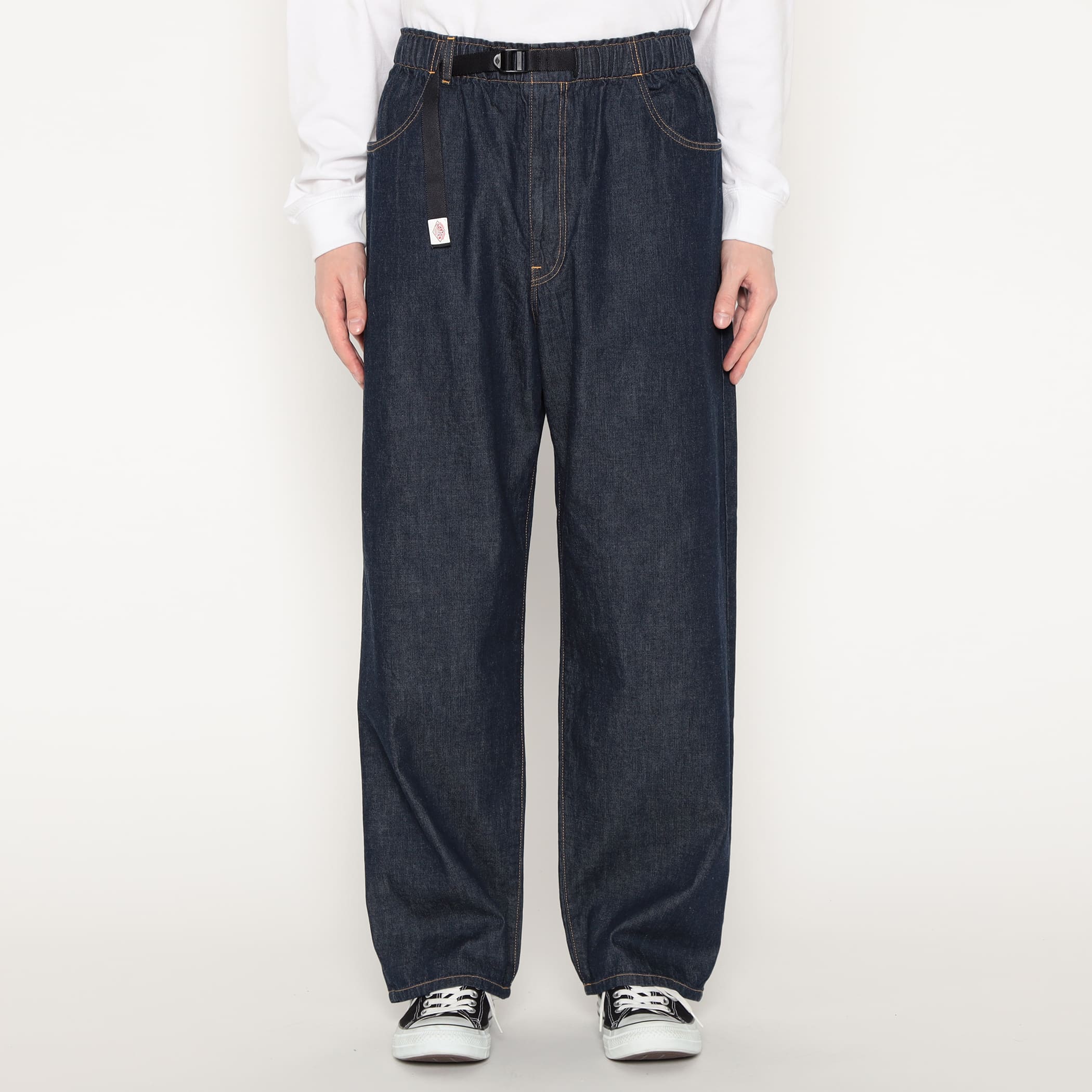 Men's Color Denim Belted Easy Pants - Image 5