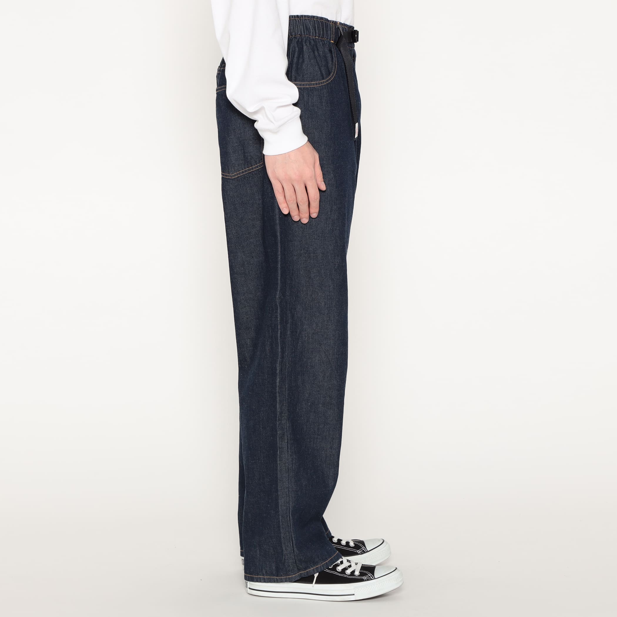 Men's Color Denim Belted Easy Pants - Image 7
