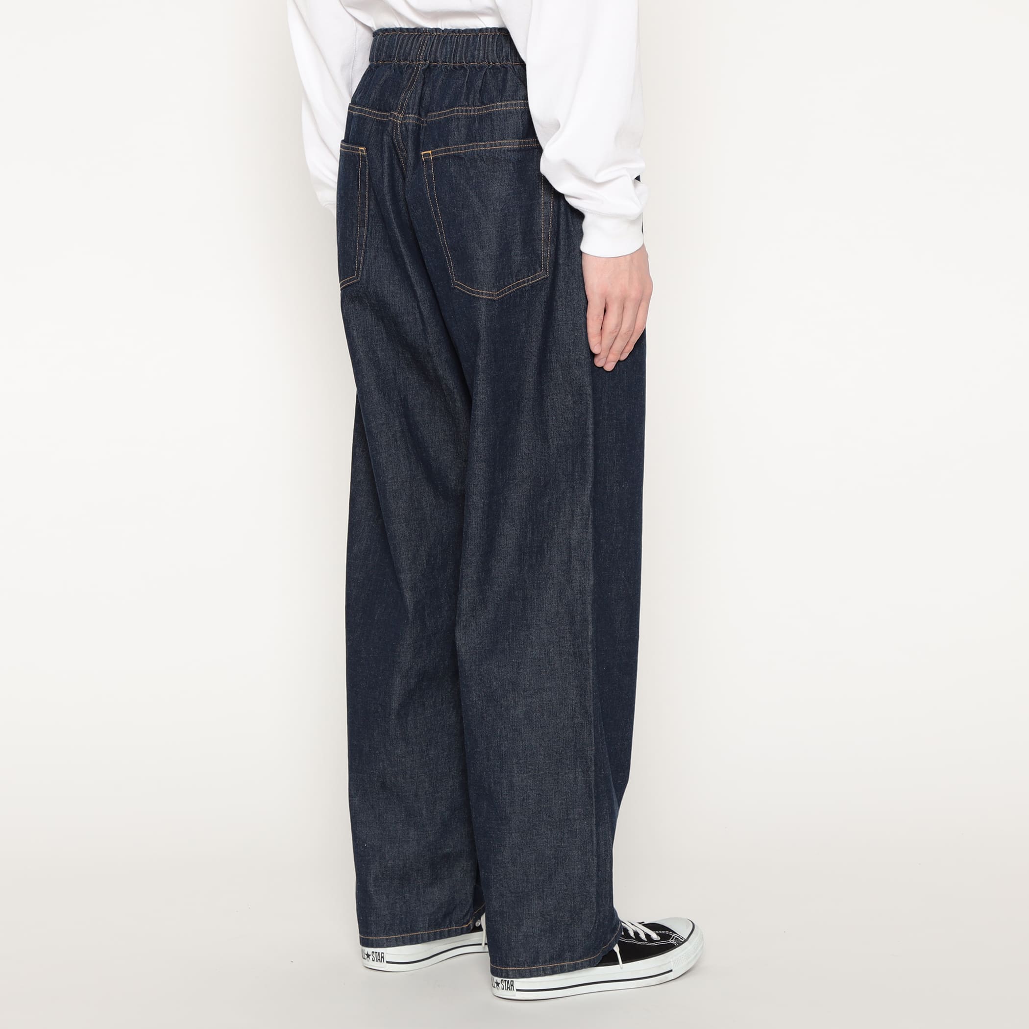 Men's Color Denim Belted Easy Pants - Image 8