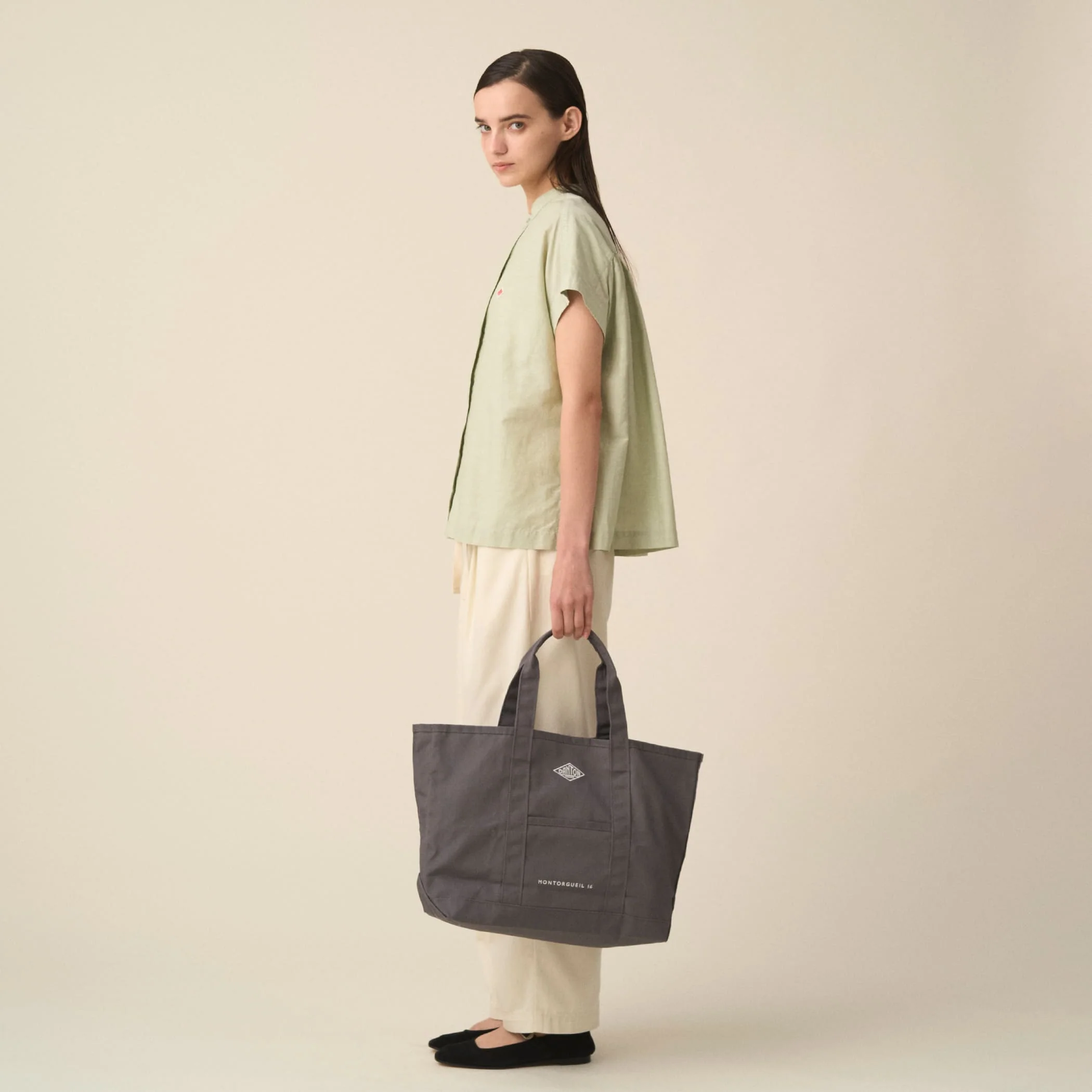 MONTORGUEIL - Canvas Marche Bag - Image 3