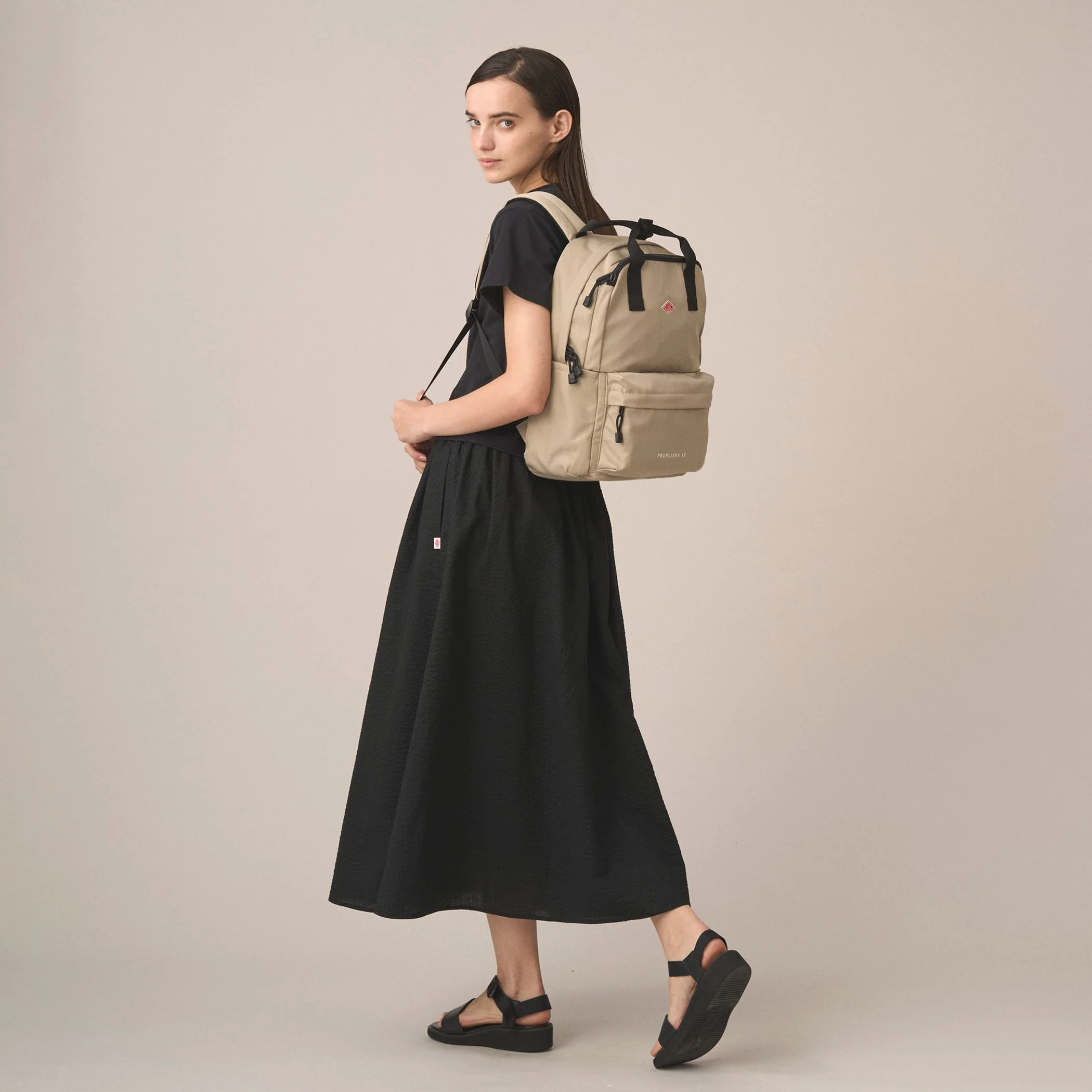 PEUPLIERS 17 - Polyester Twill Backpack - Image 4